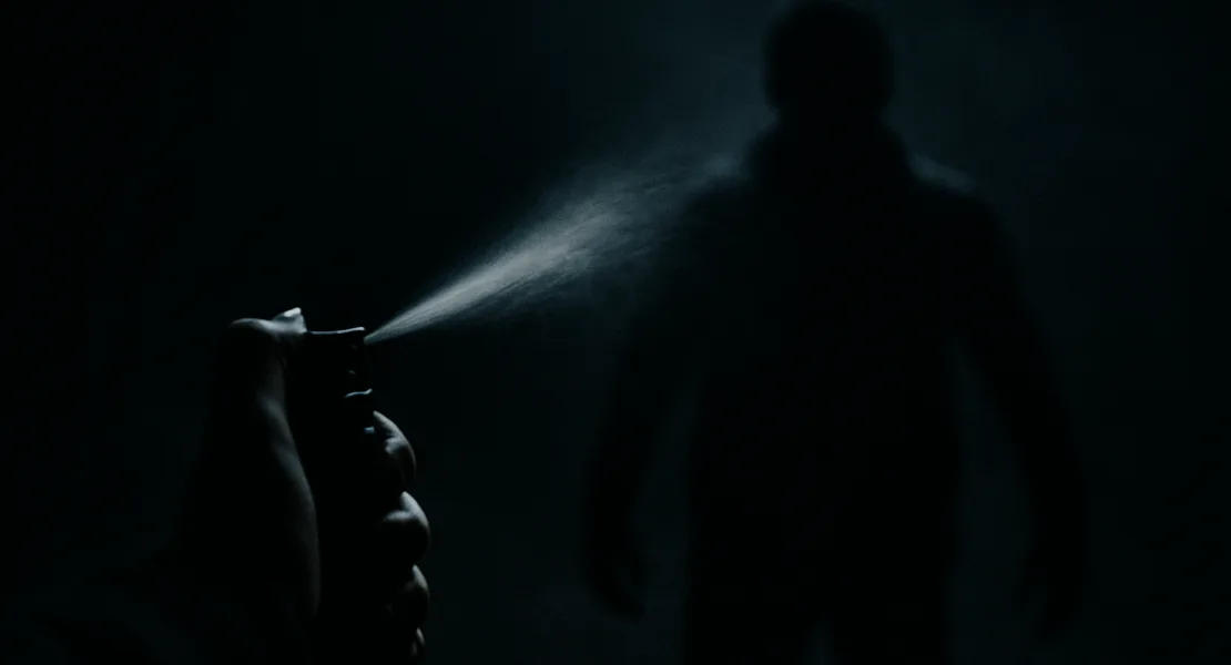 Ilustrační obrázek pepřového spreje, vytvořený AI