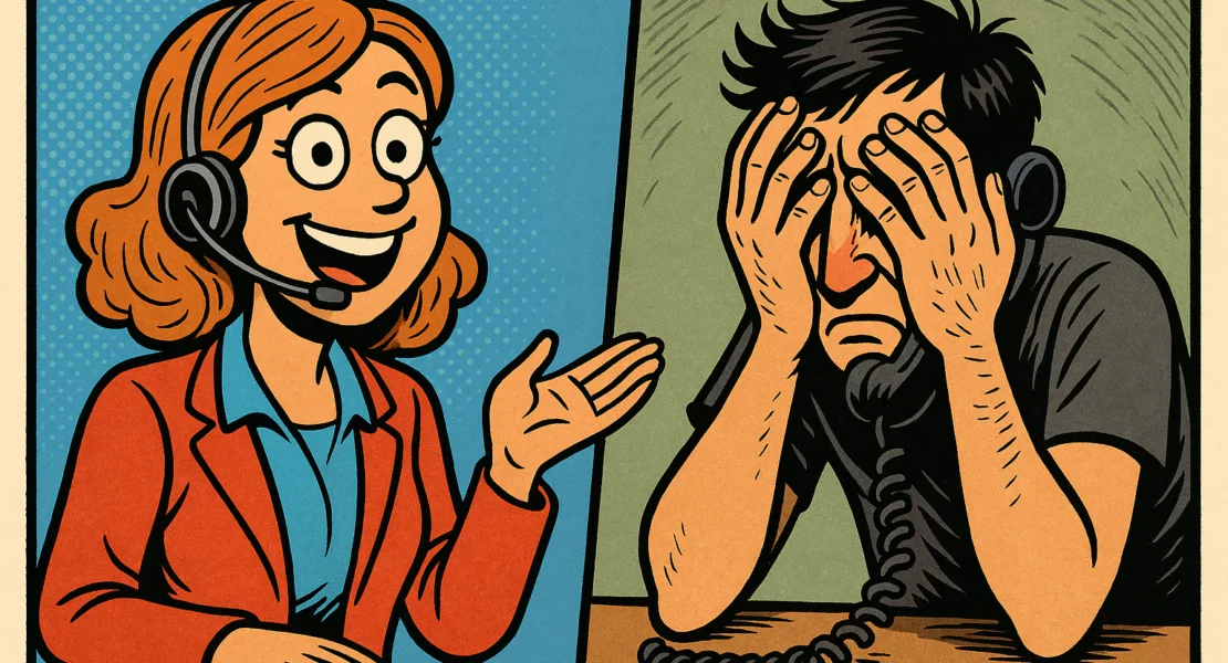 Právo nemít zájem (ilustrační obrázek - telemarketing)