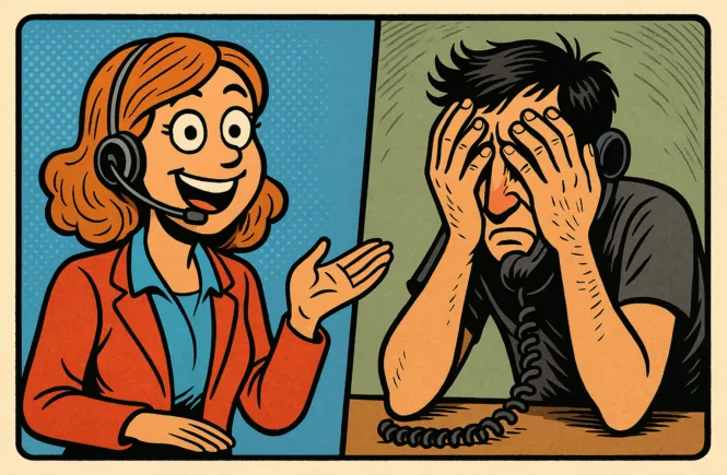 Právo nemít zájem (ilustrační obrázek - telemarketing)