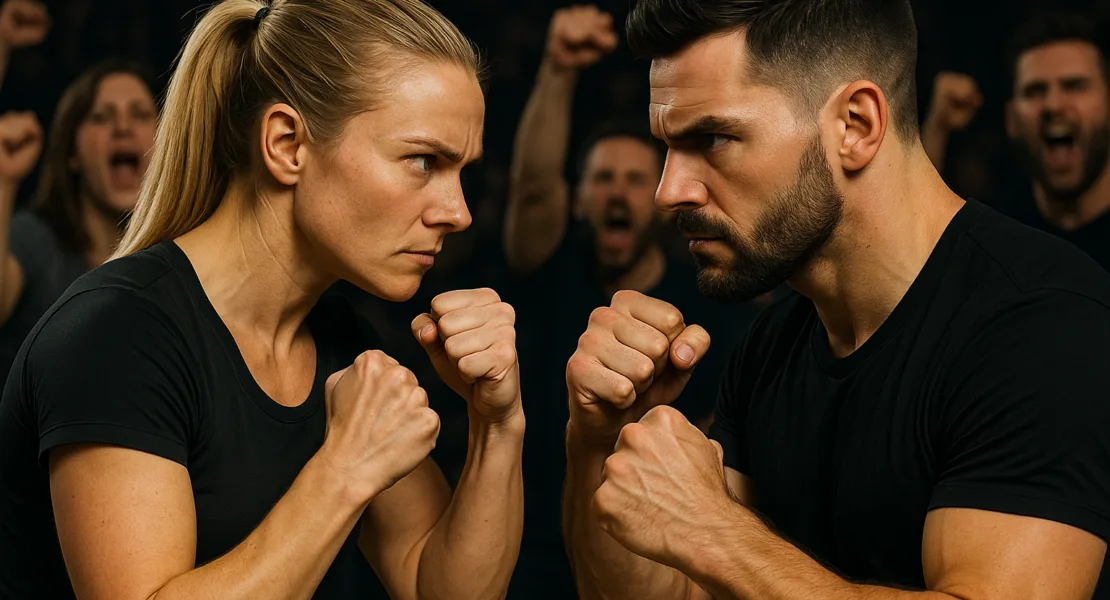 ženy vs. muži - ilustrační obrázek generovaný AI